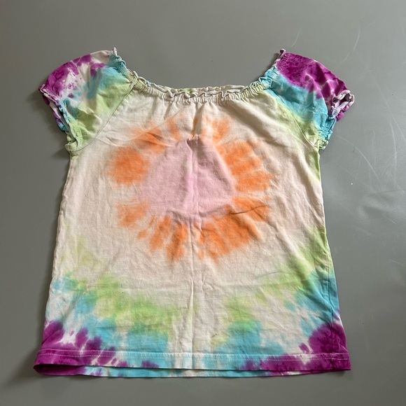 H&M Kids DIY Tie-Dye Short Sleeve Tee - Rainbow Multicolor - Picture 1 of 1